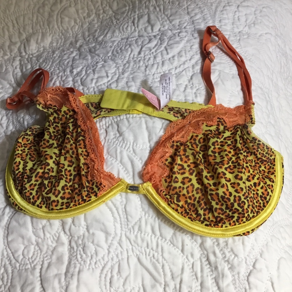 Victoria’s Secret orange & yellow bra size 36D